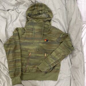 Aviator Nation Camouflage Hoodie with Logo